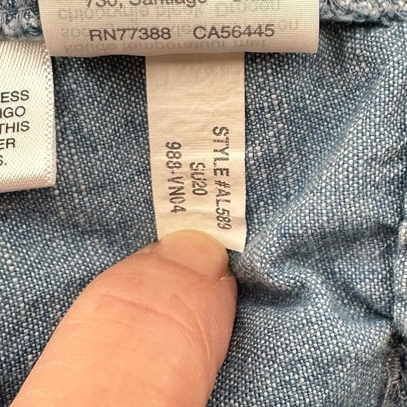 J.crew Factory Blue Chambray Cotton Elastic Waist/Drawstring Shorts Size XS - Picture 9 of 12